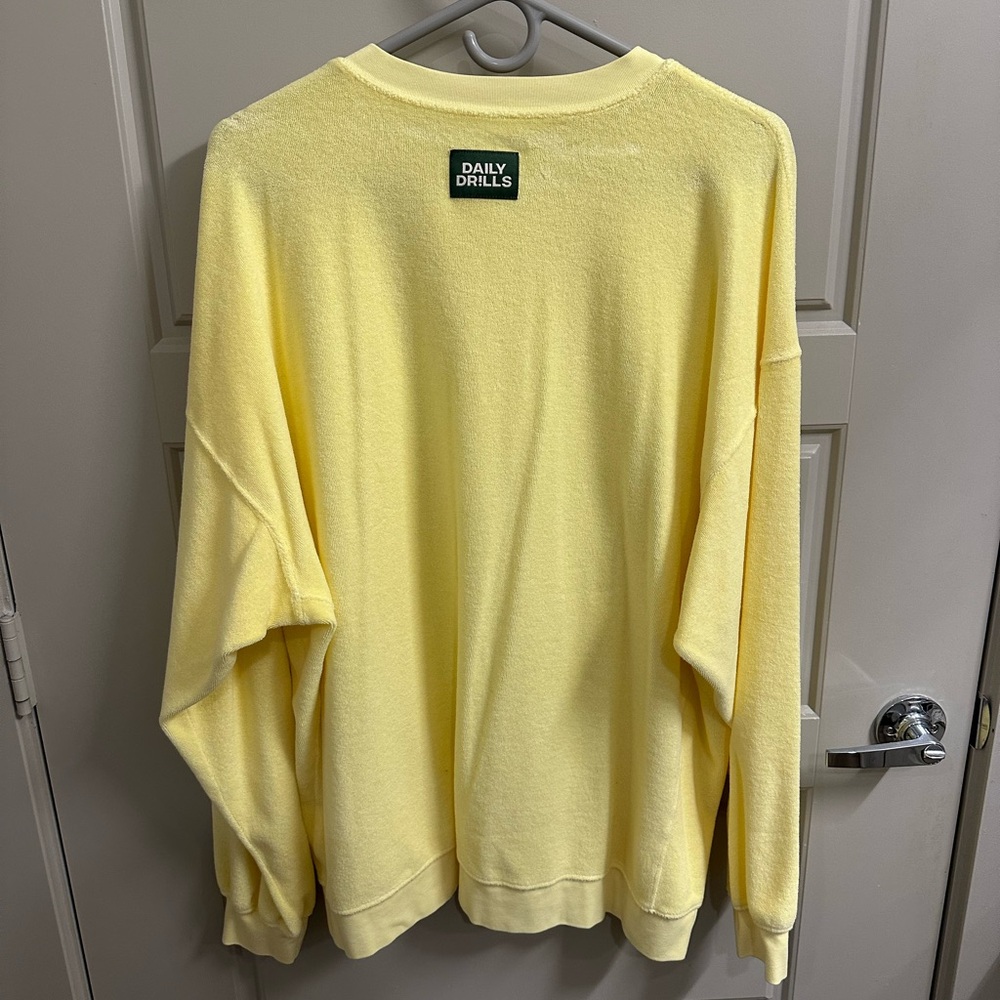 Daily Drills Yellow Crew Neck Sweater